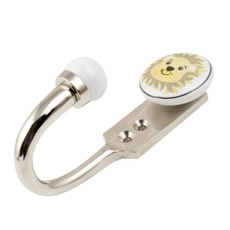 Mustard Panda Ceramic Flat Hook